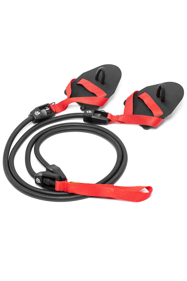 MAD WAVE DRY TRAINING with PADDLES; Zugseil mit Paddles; red; schwer; 5.4-14.1kg