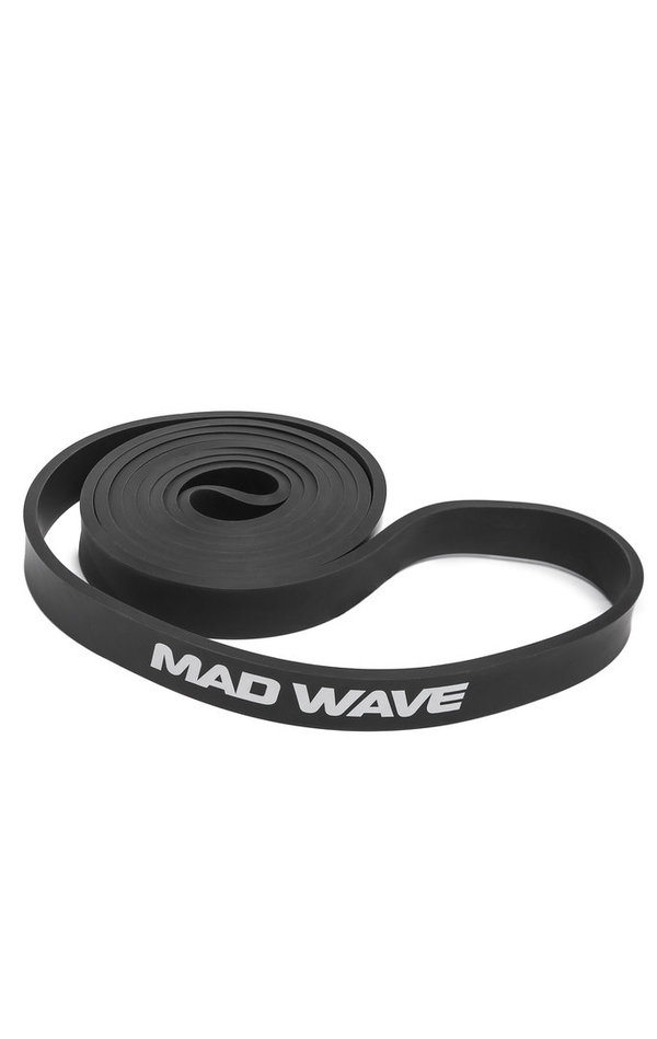 MAD WAVE LONG RESISTANCE BAND; Widerstands-Latex-Band; schwarz; 13.6 bis 22.7 kg