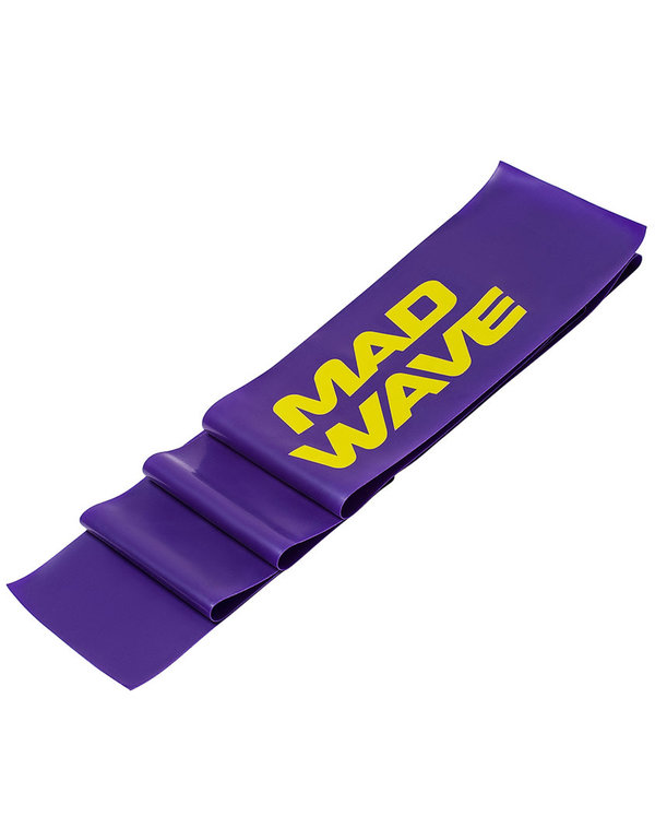 MAD WAVE STRETCH BAND; Latex-Band;  lila; sehr hoher Widerstand; 200 x 15 cm (extra lang)