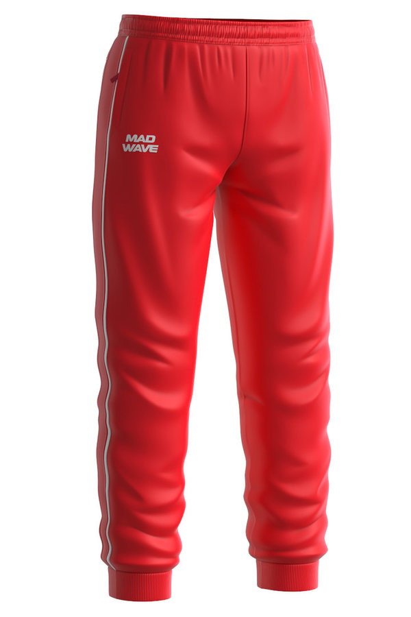 MAD WAVE TRACK PANTS JUNIOR; unisex; red