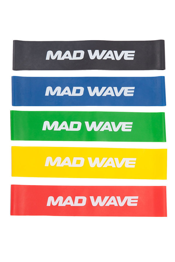 MAD WAVE Short Resistance Bands; Set Latex Bänder