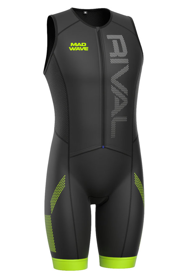 MAD WAVE RIVAL SLS MAN; Triathlon Einteiler; black-green